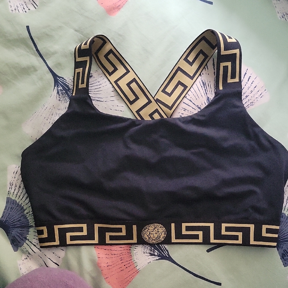 Versace Black and Gold Camisole Top